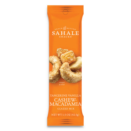 Sahale Snacks® Glazed Mixes, Tangerine Vanilla, 1.5 Oz Pouch, 18/Carton