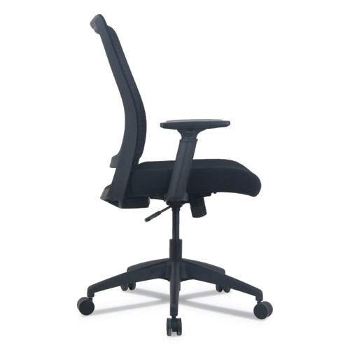 ALERA EY SERIES SWIVEL TILT CHAIR, SUPPORTS UP TO 275 LBS., BLACK SEAT/BLACK BACK, BLACK BASE