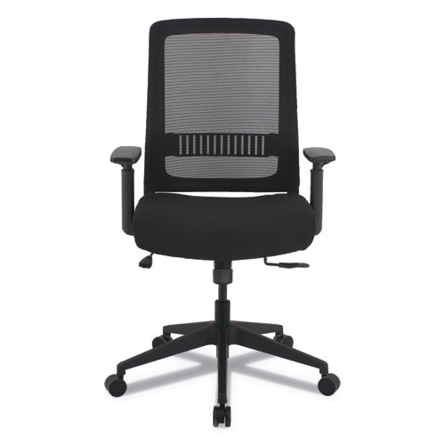 ALERA EY SERIES MULTIFUNCTION CHAIR, SUPPORTS UP TO 275 LBS., BLACK SEAT/BLACK BACK, BLACK BASE