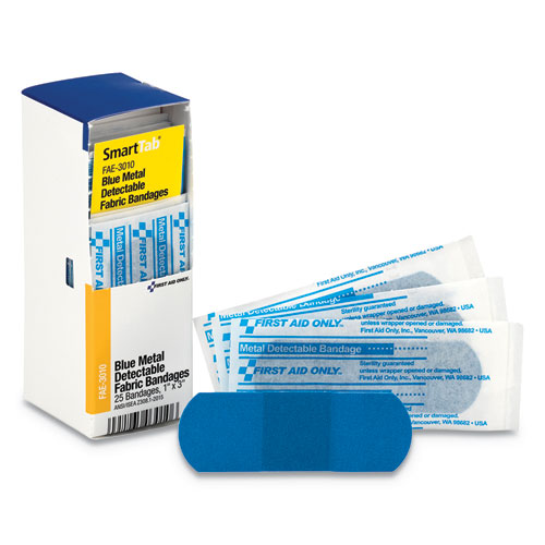 Refill F/smartcompliance Gen Cabinet, Blue Metal Detectable Bandages,1x3,25/bx