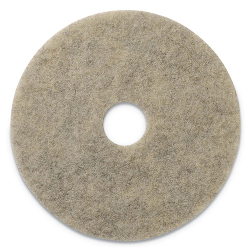 Americo® Porko Plus Burnishing Pads, 20" Diameter, Brown, 5/Carton