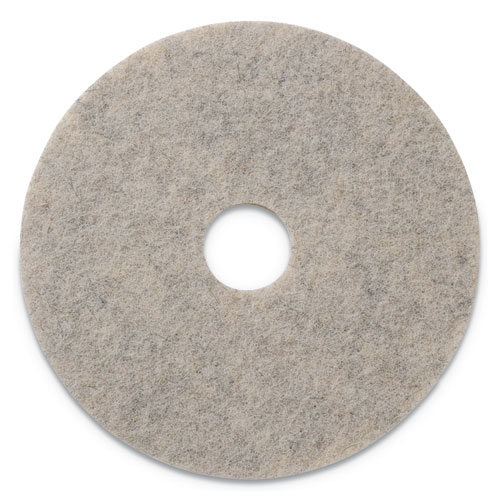 Combo Burnishing Pads, 20" Diameter, Tan, 5/Carton