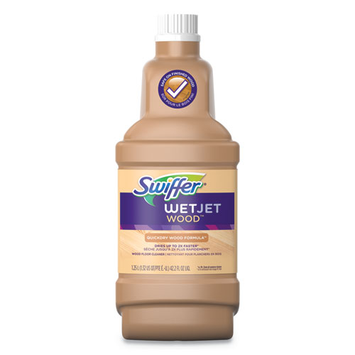 WetJet System Cleaning-Solution Refill, Blossom Breeze Scent, 1.25 L Bottle, 4/Carton
