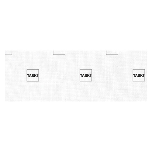 Image of Taskisum Disposable Microfiber Mop, 16 x 18.5 White Microfiber Head, 10/Carton