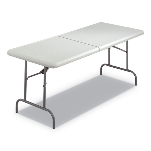 INDESTRUCTABLES TOO 1200 SERIES FOLDING TABLE, 30W X 72D X 29H, PLATINUM