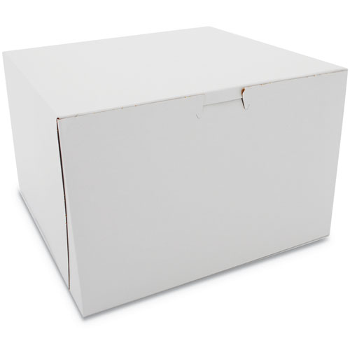 NON-WINDOW BAKERY BOX, 9 X 9 X 6, WHITE, 100/CARTON