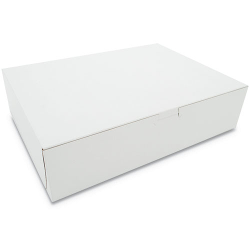 NON-WINDOW BAKERY BOX, 12 X 9 X 3, WHITE, 200/CARTON