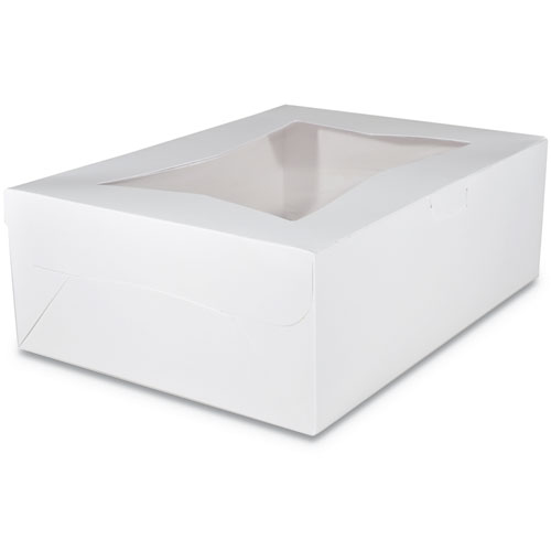WINDOW BAKERY BOXES, 19 X 14 X 6.5, WHITE, 50/CARTON