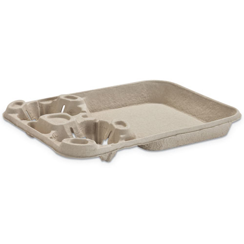 StrongHolder Molded Fiber Cup/Food Trays, 8 oz to 22 oz, One Cup, Beige, 200/Carton