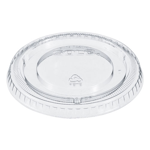Non-Vented Cup Lids, Fits 12 oz Cups, Clear, 2,500/Carton