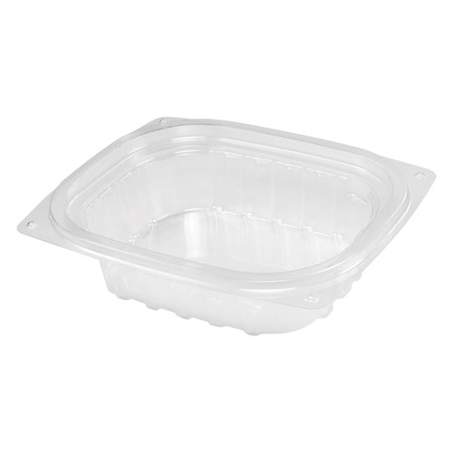 CLEARPAC CONTAINERS, 4 OZ, 4.1W X 4.9D X 1.2H, CLEAR, 1008/CARTON