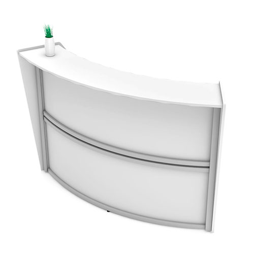 Reception Desk, 72 x 32 x 46, White, Ships in 1-3 Business Days