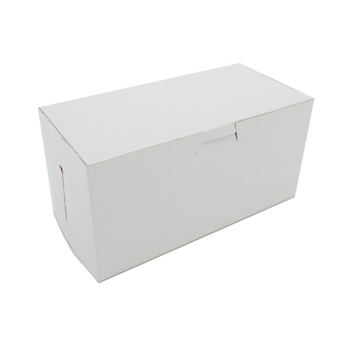 NON-WINDOW BAKERY BOX, 8 X 4 X 4, WHITE, 250/CARTON