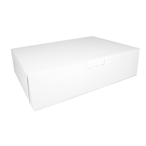 SCT® Tuck-Top Bakery Boxes, 10 x 10 x 5.5, White, 100/Carton