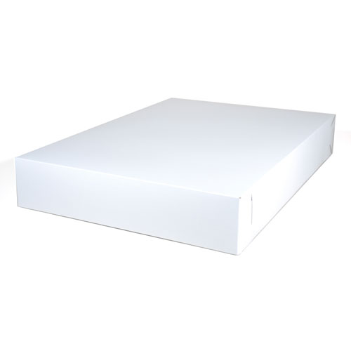 NON-WINDOW BAKERY BOX, 26 X 18.5 X 4, WHITE, 25/CARTON