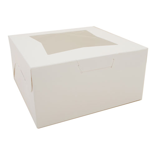 WINDOW BAKERY BOXES, 10 X 10 X 5, WHITE, 150/CARTON