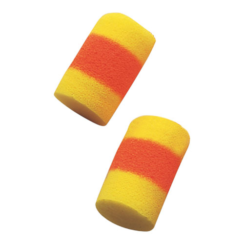 E A R Classic Superfit Earplugs, Cordless, 33nrr, Yellow/red, 200 Pairs