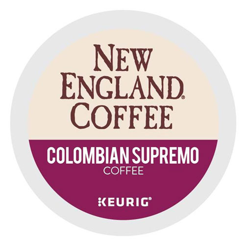 New England® Coffee Colombian Supremo K-Cup Pods, 24/Box