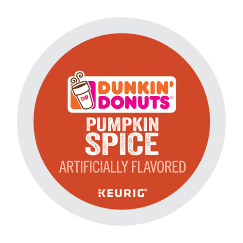 Dunkin Donuts® K-Cup Pods, Pumpkin Spice, 22/Box