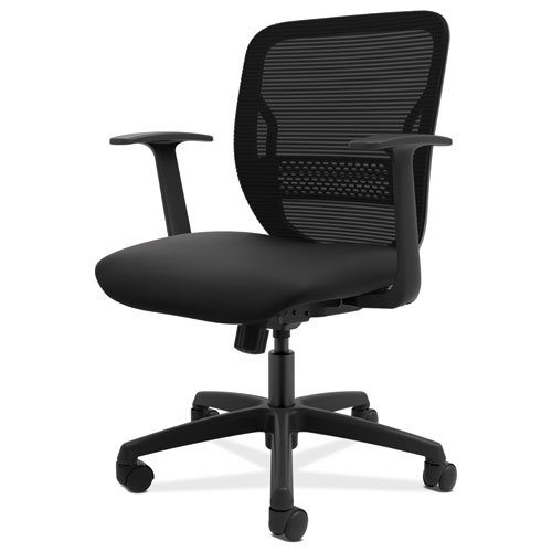 HON® Gateway Mid-Back Task Chair, Supports Up to 250 lb, 17" to 22" Seat Height, Black