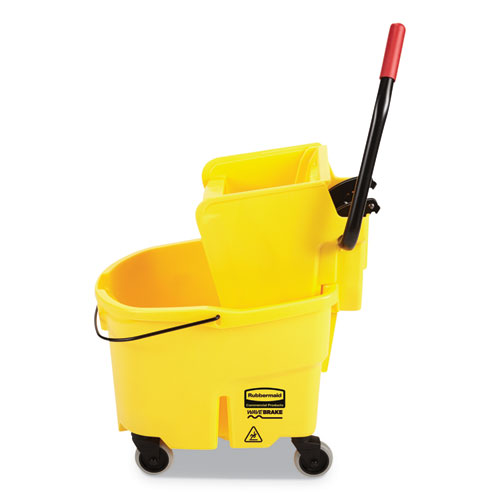 Rubbermaid Commercial WaveBrake Blue Side-Press Wringer/Bucket Combo