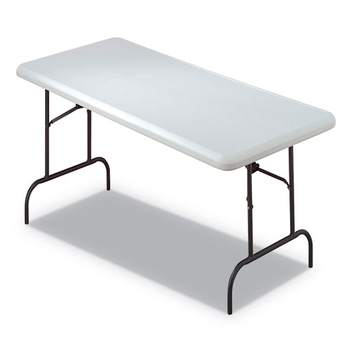 7110016716417, SKILCRAFT Blow Molded Folding Tables, Rectangular, 30w x 60d x 29h, Platinum