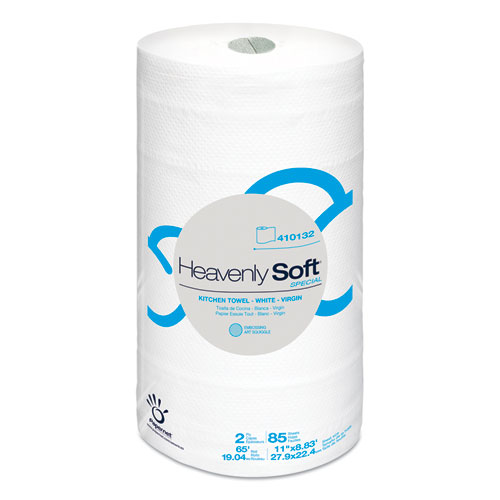 HEAVENLY SOFT PAPER TOWEL, 11" X 8.8", WHITE, 30 ROLLS/CARTON