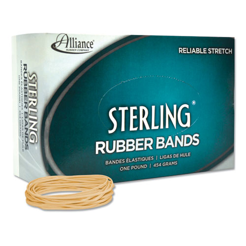 Sterling Rubber Bands, Size 19, 0.03" Gauge, Crepe, 1 lb Box, 1,700/Box