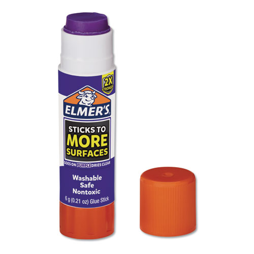 Image of Extra-Strength School Glue Sticks, 0.21 oz, Dries Clear, 60/Pack