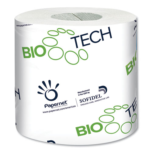 Papernet® BioTech Toilet Tissue, Septic Safe, 2-Ply, White, 500 Sheets/Roll, 96 Rolls/Carton