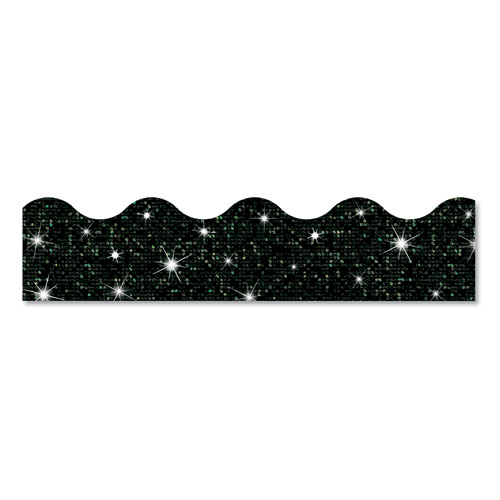 Image of Trend® Terrific Trimmers Sparkle Border, 2.75" X 32 Ft, Black