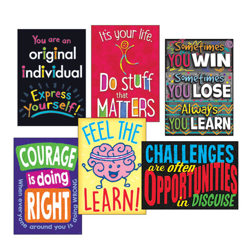 ARGUS Poster Combo Pack, Life Lessons, 13 3/8w x 19h