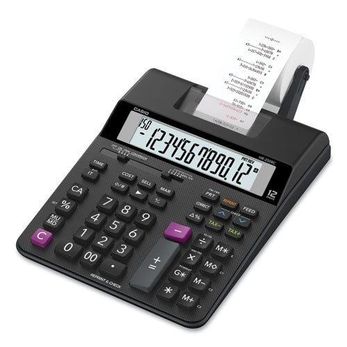 Image of Casio® Hr200Rc Printing Calculator, Black/Red Print, 2.4 Lines/Sec