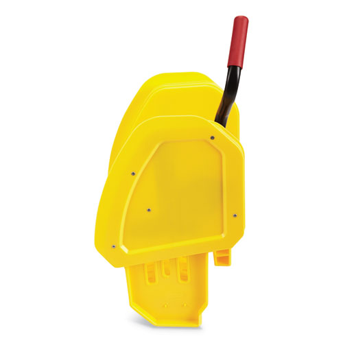 Image of Rubbermaid® Commercial Wavebrake 2.0 Wringer, Down-Press, Plastic, Yellow