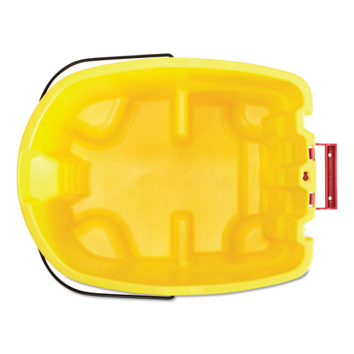 Image of Rubbermaid® Commercial Wavebrake 2.0 Bucket, 8.75 Gal, Plastic, Yellow