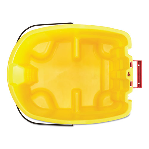 Rubbermaid Commercial Yellow Plastic WaveBrake 2.0 Bucket, 8.75 Gallon