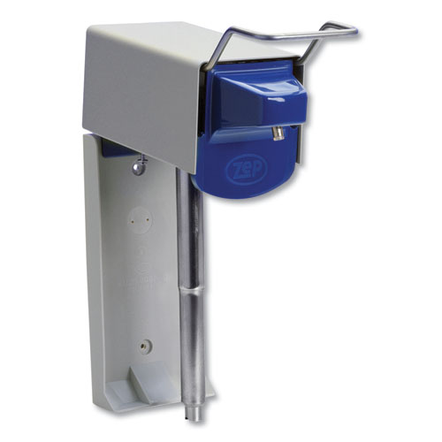 Zep Professional® Heavy Duty Hand Care Wall Mount System, 1 gal, 5 x 4 x 14, Silver/Blue