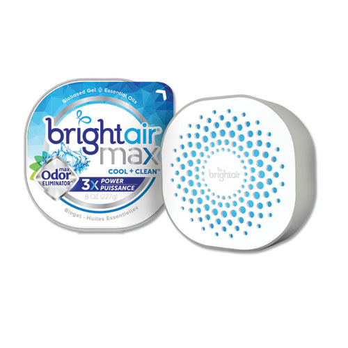 BRIGHT Air® Max Odor Eliminator Air Freshener, Cool and Clean, 8 oz Jar