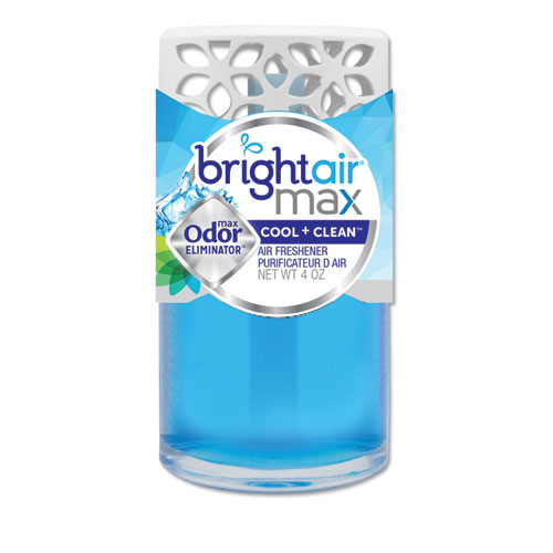 BRIGHT Air® Max Scented Oil Air Freshener, Cool and Clean, 4 oz, 6/Carton