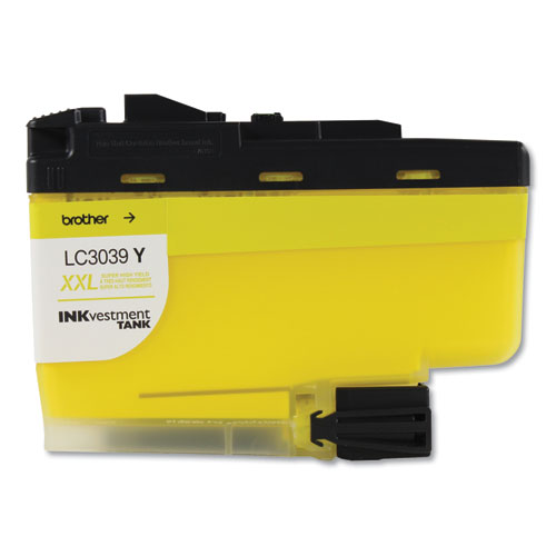 Image of Brother Lc3039Y Inkvestment Ultra High-Yield Ink, 5,000 Page-Yield, Yellow