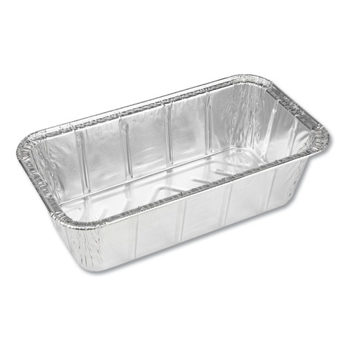 Durable Packaging Aluminum Loaf Pans, 1 lb, 6.13 x 3.75 x 2, 500/Carton