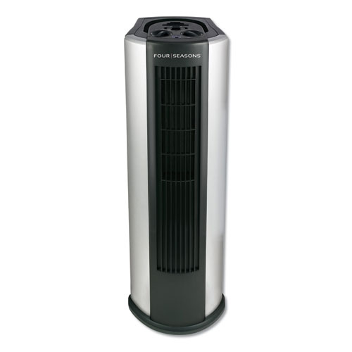 Four Seasons 4-in-1 Air Purifier/Heater/Fan/Humidifier, 1,500 W, 9 x 11 x 26, Black/Silver