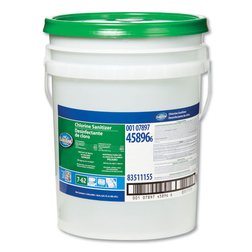 Liquid Chlorine Sanitizer, Chlorine Scent, 5 gal Pail