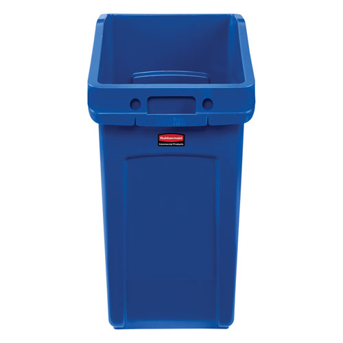 Slim Jim UnderCounter Container, 23 gal, Polyethylene, Blue