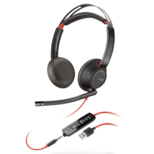 BLACKWIRE 5220, BINAURAL, OVER THE HEAD HEADSET