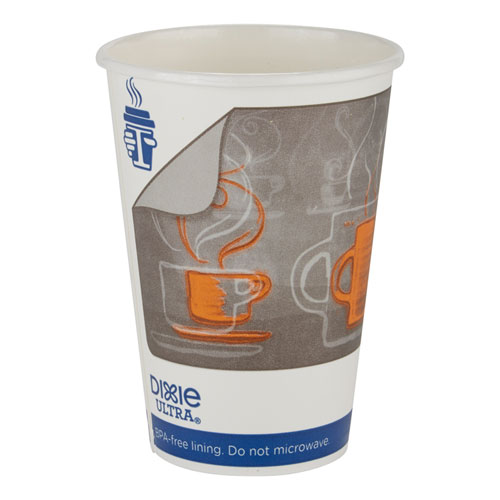 Dixie Ultra Insulair Paper Hot Cup, 16 oz, Coffee, 50 Cups/Sleeve, 20 Sleeves/CT
