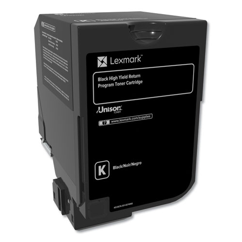 Lexmark™ 84C1Hk0 Return Program Unison High-Yield Toner, 25,000 Page-Yield, Black