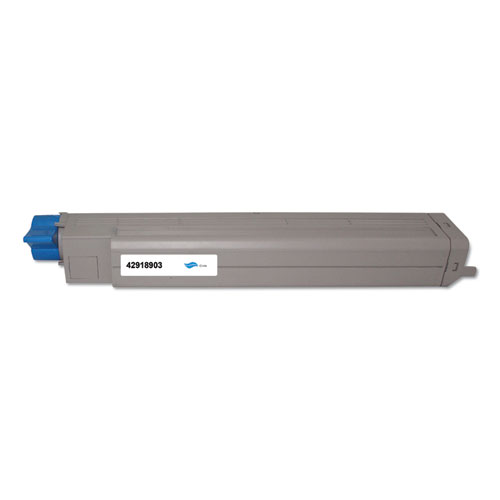 Remanufactured Cyan Toner (Type C7), Replacement for 42918903, 15,000 Page-Yield