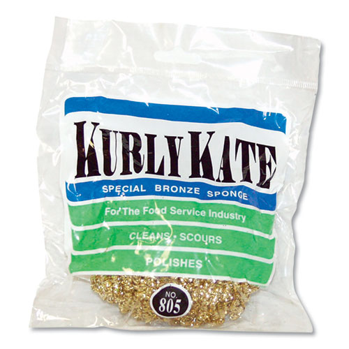 Image of Kurly Kate® Brass Scrubber, 50 G, Gold, 72/Carton