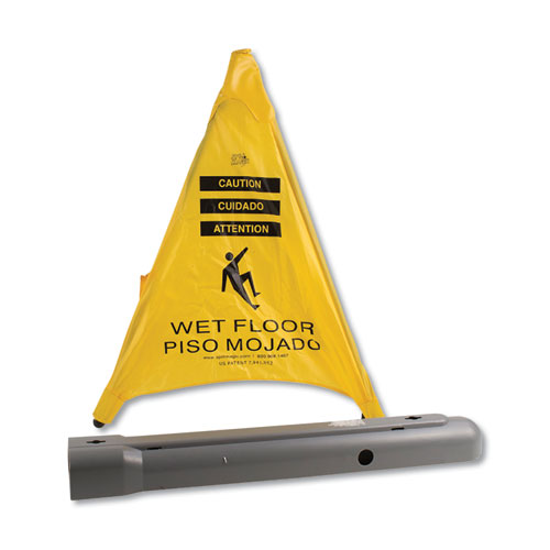 Pop Up Safety Cone, 3 x 2.5 x 30, Yellow
